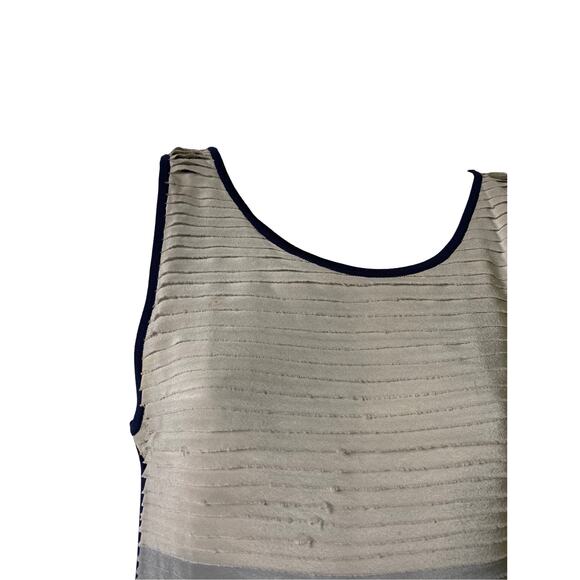 Rag‎ & Bone Blue Silk Tiered Colorblock Sleeveless Bodycon Dress S (2519) - Picture 5 of 7